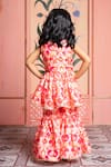 Shop_Kirti Agarwal - Pret N Couture_Pink Modal, Satin Beads And Peach Kurta Sharara Set _at_Aza_Fashions