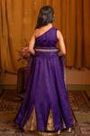 Shop_Kirti Agarwal - Pret N Couture_Purple Silk , Silk, Sequins, Embroidery Designer Lehenga Set _at_Aza_Fashions