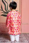 Shop_Kirti Agarwal - Pret N Couture_Pink Modal, Cotton, Satin, Silk Designer And Peach Kurta Pyjama Set _at_Aza_Fashions
