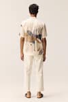 Shop_Kharakapas_Off White Cotton Canyon Floral Print Mul Shirt _at_Aza_Fashions