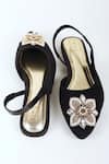 Buy_Sandalwali_Black Beads Atifa Ballerina Sandals _Online_at_Aza_Fashions