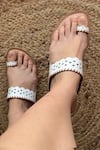 Buy_Sandalwali_White Pooja Handmade Sandals _Online_at_Aza_Fashions