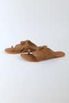 Sandalwali_Tan Fringe Lady Suzy Vegan Sandals _Online_at_Aza_Fashions