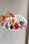 Buy_Boxwish By Bhumika_White Applique, Embroidery 3d Flora Denim Bag _at_Aza_Fashions