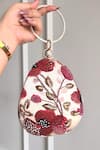 Buy_Boxwish By Bhumika_Multi Color Embroidery Blossom Applique Handwork Clutch Bag _at_Aza_Fashions
