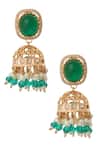 Buy_Nazaakat By Samara Singh_Green Kundan Necklace And Earring Set 