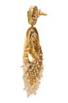 Buy_Nazaakat By Samara Singh_Gold Plated Zari Kundan Earrings _Online_at_Aza_Fashions