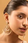 Nazaakat By Samara Singh_Gold Plated Mint Green Kundan Earrings _Online_at_Aza_Fashions