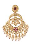 Buy_Nazaakat By Samara Singh_Purple Zari, Pearls Kundan Earrings 