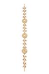 Shop_Nazaakat By Samara Singh_White Kundan Brass Mathapatti _at_Aza_Fashions