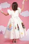 Shop_Hoity Moppet_White Organza Embroidery Magic Carpet Designer Dress _at_Aza_Fashions