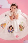Hoity Moppet_White Organza Embroidery Magic Carpet Designer Dress _at_Aza_Fashions