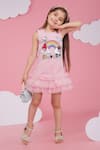 Buy_Hoity Moppet_Pink Crepe Designer Sanrio Dress _Online_at_Aza_Fashions