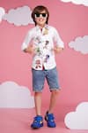 Buy_Hoity Moppet_White Cotton Sonic Character Print Shirt _at_Aza_Fashions