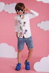 Buy_Hoity Moppet_White Cotton Sonic Character Print Shirt _Online_at_Aza_Fashions