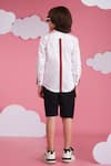 Shop_Hoity Moppet_White Cotton Embroidery Speed Racer Designer Shirt _at_Aza_Fashions
