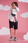 Buy_Hoity Moppet_White Cotton Embroidery Speed Racer Designer Shirt _at_Aza_Fashions