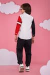 Shop_Hoity Moppet_White Cotton Embroidery Spider-x Boys Designer Shirt _at_Aza_Fashions
