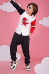 Shop_Hoity Moppet_White Cotton Embroidery Spider-x Boys Designer Shirt _Online_at_Aza_Fashions