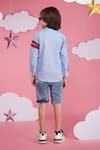 Shop_Hoity Moppet_Blue Cotton Spider-verse Light Shirt _at_Aza_Fashions