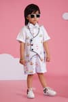 Buy_Hoity Moppet_White Cotton Light Blue Toy Story Designer Set _at_Aza_Fashions
