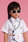 Shop_Hoity Moppet_White Cotton Light Blue Toy Story Designer Set _at_Aza_Fashions