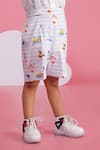 Hoity Moppet_White Cotton Light Blue Toy Story Shirt And Shorts Set _Online_at_Aza_Fashions