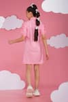 Shop_Hoity Moppet_Pink Denim Embroidery Tylor Swift Dress _at_Aza_Fashions