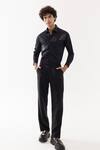 PAARSH_Black Cotton Designer Shirt _at_Aza_Fashions
