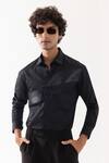 Buy_PAARSH_Black Cotton Designer Shirt 