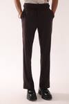 PAARSH Brown Terrycloth Terrywool Trousers Online at Aza Fashions PAARSH_Brown Terrycloth Terrywool Trousers _Online_at_Aza_Fashions