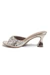 Preet Kaur_Gold Crystals Embellished Heels _Online_at_Aza_Fashions