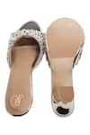 Shop_Preet Kaur_Gold Crystals Embellished Heels _Online_at_Aza_Fashions