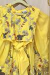 Buy_Rage Attire-Sweta Saria_Yellow Bemberg, Silk Embroidery, Lace Blouse And Lehenga Set _Online_at_Aza_Fashions