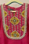 Buy_Rage Attire-Sweta Saria_Pink Embroidery Rani Designer Kurta And Sharara Set _Online_at_Aza_Fashions
