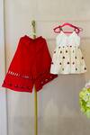 Shop_Rage Attire-Sweta Saria_Ivory Embroidery Red Designer Top And Palazzo Set _at_Aza_Fashions