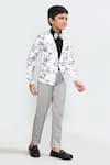 Petite Pomme_Black Cotton Designer Boys Blazer Set _at_Aza_Fashions