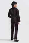 Shop_Petite Pomme_White Cotton, Polyester Wine Designer Boys Suit Set _at_Aza_Fashions