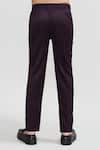 Petite Pomme_White Cotton, Polyester Wine Designer Boys Suit Set _at_Aza_Fashions
