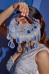 Buy_Forever Noor_Gray Chains Seher Boat Bag - Grey _at_Aza_Fashions