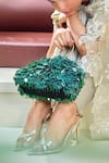 Forever Noor_Green Applique Lucid Lush Cloud Bag _Online_at_Aza_Fashions