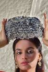 Shop_Forever Noor_Gray Crystals Midnight Drip Cloud Bag _at_Aza_Fashions