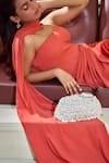 Buy_Forever Noor_Ivory Beads Pearl Prism Cloud Bag _at_Aza_Fashions
