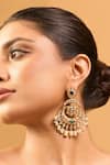 Nazaakat By Samara Singh_Green Kundan Earrings _at_Aza_Fashions