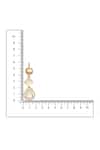 Ruby Raang_Gold Plated Stones Long Kundan Earrings _Online_at_Aza_Fashions