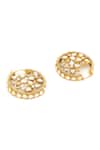 Shop_Ruby Raang_Multi Color Embroidery, Stones Moissanite Diamond Earrings _Online_at_Aza_Fashions