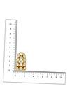 Ruby Raang_Gold Plated Stones Kundan Circular Earrings _Online_at_Aza_Fashions