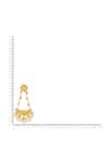 Ruby Raang_Gold Plated Beads Antique Finish Earrings _Online_at_Aza_Fashions