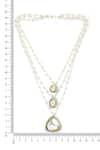 Buy_Ruby Raang_Silver Plated Beaded Layered Kundan Necklaces _Online_at_Aza_Fashions