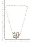 Shop_Ruby Raang_Silver Plated Flower Kundan Necklace _Online_at_Aza_Fashions